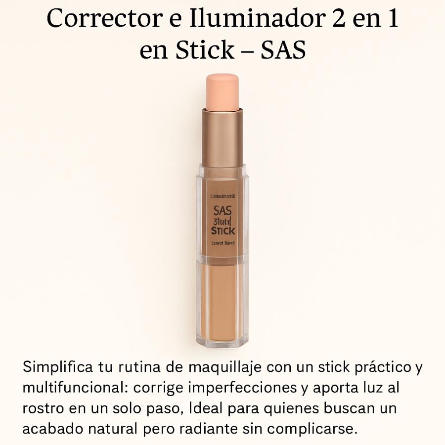 Corrector e Iluminador 2 en 1 en Stick – SAS ✨